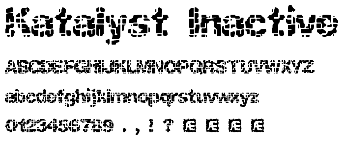 Katalyst inactive BRK font